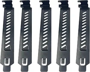 10PCS Black PCI Slot Covers,Dust Filter Bracket Expansion Blanking Plate for Computer Cases