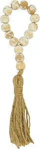 Wood Bead Tassel Napkin Rings (Set of 4)