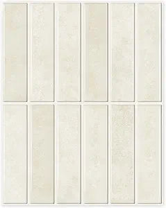 10-Sheet Peel and Stick Backsplash White Stick on Tile, Thick Self-Adhesive Wall Panels for Bathroom Vanity, Coffee Bar & Accent Walls (Beige)