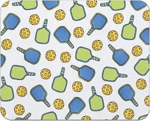Pickleball Gifts Mouse Pad for Desk, Gifts for Pickleball Lovers, Pickle Ball Mousepads for Wireless Mouse Computers Laptop Home Office Supplies Accessories, 9.5x7.9 Inch
