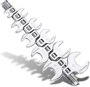 WORKPRO 3/8" Drive Crowfoot Wrench Set, 10-Piece SAE, 3/8"-1"