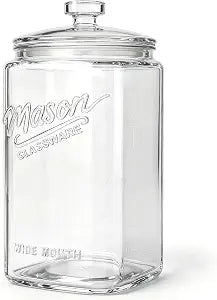 1.5 Gallon Glass Cookie Jar, 1 Pack Large Food Storage Container