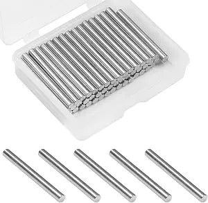 50 Pcs 3mm x 30mm Shelves Dowel Pin,304 Stainless Steel Dowel Pin