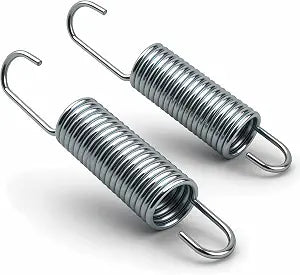 2 Pack 3-5/8 Inch Recliner Springs, Long Neck Hook Tension