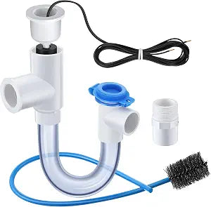 Feekoon 1 Pack 3/4" Condensate Trap with Built in Overflow Switch, White