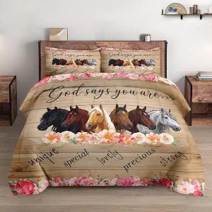 WeCozy Twin Comforter Set, 2 Pieces Colorful Pink Bedding, All Season