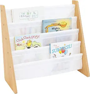Humble Crew Kids Bookshelf, Montessori Front Facing Toddler Bookcase 4 Tier