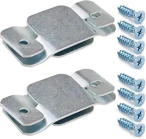 Cerpourt Metal Sectional Couch Connectors Furniture Interlocking,Sectional Sofa Fastener Software Bracket with Screws for Loveseat, Recliner, Chair or Chaise Lounge (4 Pcs)