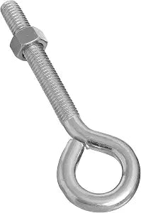 National Hardware Eye Bolt with Nut, 1/2 in x 6 in, Zinc Plated Steel
