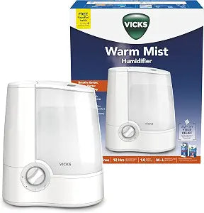 Vicks Warm Mist Humidifier for Medium to Large Rooms, 1 Gal Tank