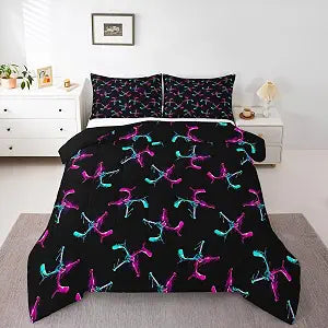 Erosebridal Ice Hockey Hockey Comforter Set Player Bedding Set Twin Size