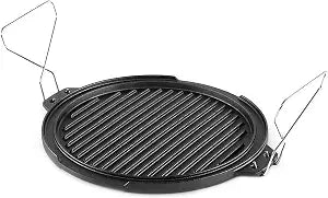 GSI Outdoors Guidecast Round Griddle, 12 in, Dual-Sided Cast Iron