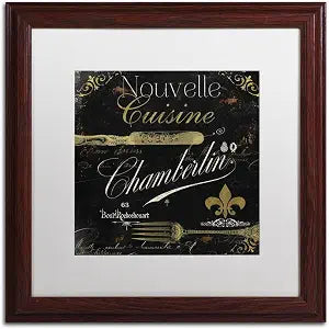 Trademark Fine Art ALI4741-W1616MF "La Cuisine IV" Framed Original Artwork, 16x16"