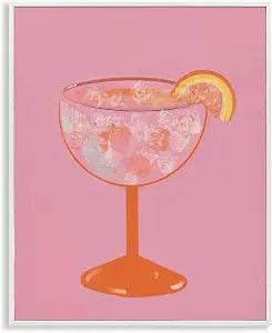 Paloma Glass Cocktail Still Life, 11 x 14 Inch Framed Gicle Print