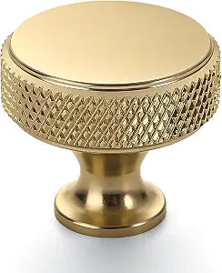 10 Pack Champagne Bronze Cabinet Knobs 1.2'' Knurled Drawer Pulls