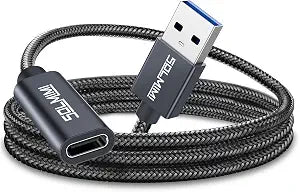 USB A to USB C Adapter 5GBPS For USB C Headphone U Disk PC Charger (3.2FT)