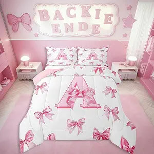 Erosebridal Initial Letter A Full Comforter Set for Kids Teen Women