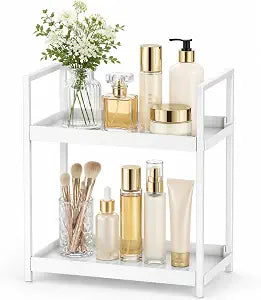 2 Tier Bathroom Counter Shelf Organizer for Skincare Makeup