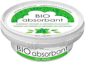 ATTITUDE Bio Absorbant Air Purifier with Activated Carbon, Plant- and Mineral-Based, Absorbs Odors, Vegan, Mint, 8 Ounces