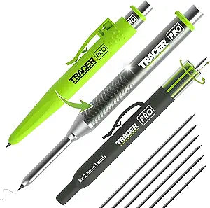 Tracer Pro Aluminum 2.8mm Construction Pencil Mechanical Carpenter Pencils