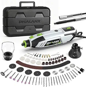200W Rotary Tool Kit, 10000-38000 RPM 6 Speed Multi-Tool with Flex Shaft & 132pcs Accessories Kit, Power Rotary Tools for DIY Crafts, Engraving, Sanding, Polishing & Drilling