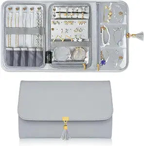 MATEIN Travel Jewelry Organizer for Women, Tangle Free Jewelry Storage Bag