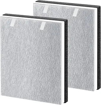 2 Pack Vital 100 Replacement Filter Compatible with LEVOIT Air Purifier Vital 100, H13 True High-Efficiency and Activated Carbon Vital 100 Filter, Part # Vital 100-RF