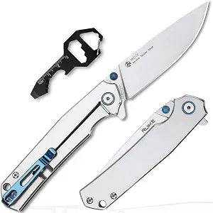 Ruike Folding Pocket Knife for men,3.39" 14C28N Stainless Steel Blade