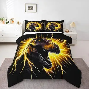 Feelyou Dino Dinosaur Wild Comforter Set Full Size Kids Boys Girls Duvet