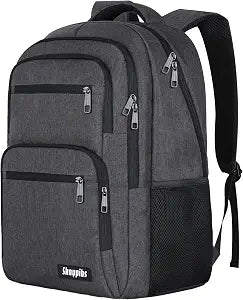 Skaypibs Backpck for Men Women School Backpack for Boys Teens 15.6 inch Laptop Back Pack with Reinforced Straps Bookbag for College High Middle SchoolBusiness Work Mochilas Black