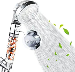 Nosame Shower Head, Filter Filtration High Pressure Saving with ON/Off