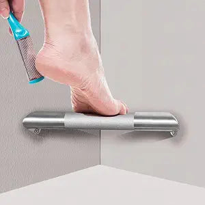 Shower Foot Rest for Shaving Legs, Wall Mounted Shower Foot Ledge, Antislip Stainless Steel Bar Foot Ledge for Bathroom, Brushed Nickel