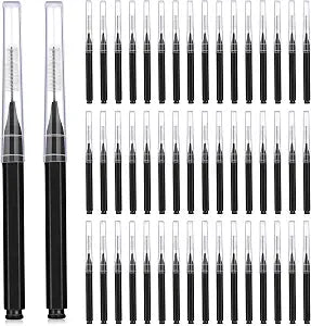Patelai 50 Pcs Interdental Brushes Braces,Black