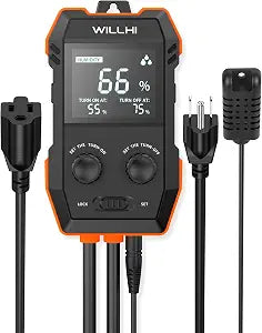 WH2603 Humidity Controller 10A 120V, Digital Humidistat