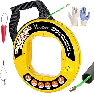 100 FT 4.5mm Non Conductive PET Fish Tape Wire Puller Tool