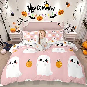 Erosebridal Halloween Cartoon Duvet Cover Set Bedding Set Twin Size