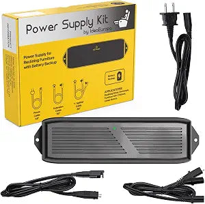 Dual Motor Power Supply Transformer Kit for Power Recliner, Sofa, Sectional or Loveseat. 29V 2A AC Power Cord Cable, Extension and Y Splitter Cable