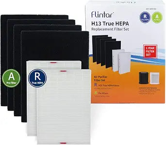 HPA200 Replacement Filter, Compatible with Honeywell Air Purifier HPA200 Series, (2) H13 Grade R-Filter + (4) Activated Carbon Fil-ter A