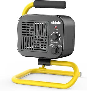 Indoor Space Heater for Garage & Greenhouse, Metal Tubular, Yellow
