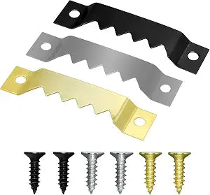 Large Sawtooth Picture Frame Hangers with Screws - 30 Pack, Supports 50 Ibs, Picture Hanging Hooks for Hanging Photo Frames Canvas Artwork Paintings