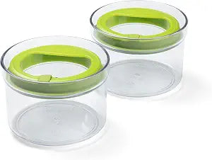 Progressive ProKeeper Fresh Guacamole Storage Container, Fresh Press Lid to Prevent Browning, 1 Cup Capacity, Set of 2