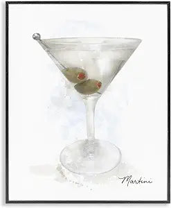 Elegant Martini Cocktail, 16 x 20 Inch Framed Gicle Print