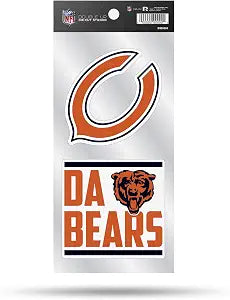 NFL Rico Industries Double Up Die Cut Sticker Double Up Decal Sticker with Team Phrase
