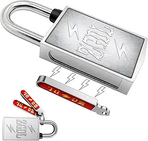 Keyless Hole Magnetic Padlock 30mm Outdoor Weatherproof Lock Waterproof Rust Proof Anti-Pry Combination Lock for Gates Sheds Toolbox Fence Cabinets & Storage