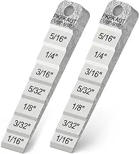2Pcs 2130 Small Pipe Spacer Wedge Stepped Guage (3/4" x 4")