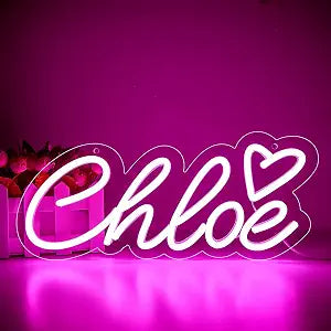 Chloe Name Neon Sign for Wall Decor Chloe LED Sign for Man Cave Bedroom