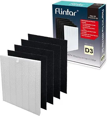 D360 Replacement Filter D3, Compatible with Winix D360 Air Purifier, H13 Grade Filtration and (4) Activated Carbon Filters, Item Number 1712-0101-02, D3 Filter