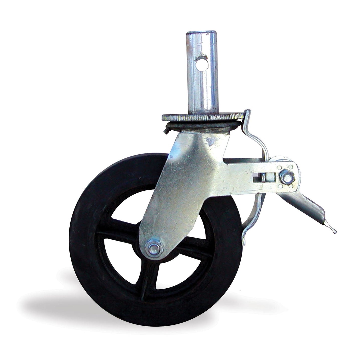 8 in. Caster with Foot Brake 2000 lb. Load Capacity (4-Pieces)