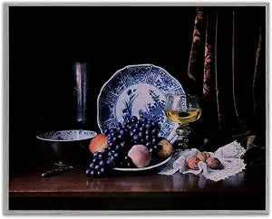 Baroque Still Life Fruit, 11 x 14 Inch Framed Gicle Print