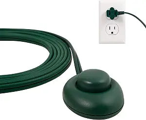 Philips Plug-in Footswitch, 9 Ft, 1-Outlet Flat Plug Extension Cord